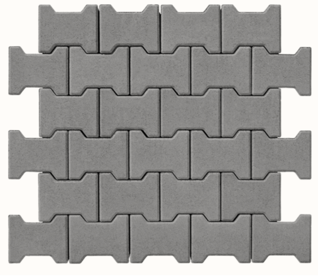 Бруківка Подвійне Т 20-16-6 сірий